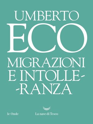 cover image of Migrazioni e intolleranza